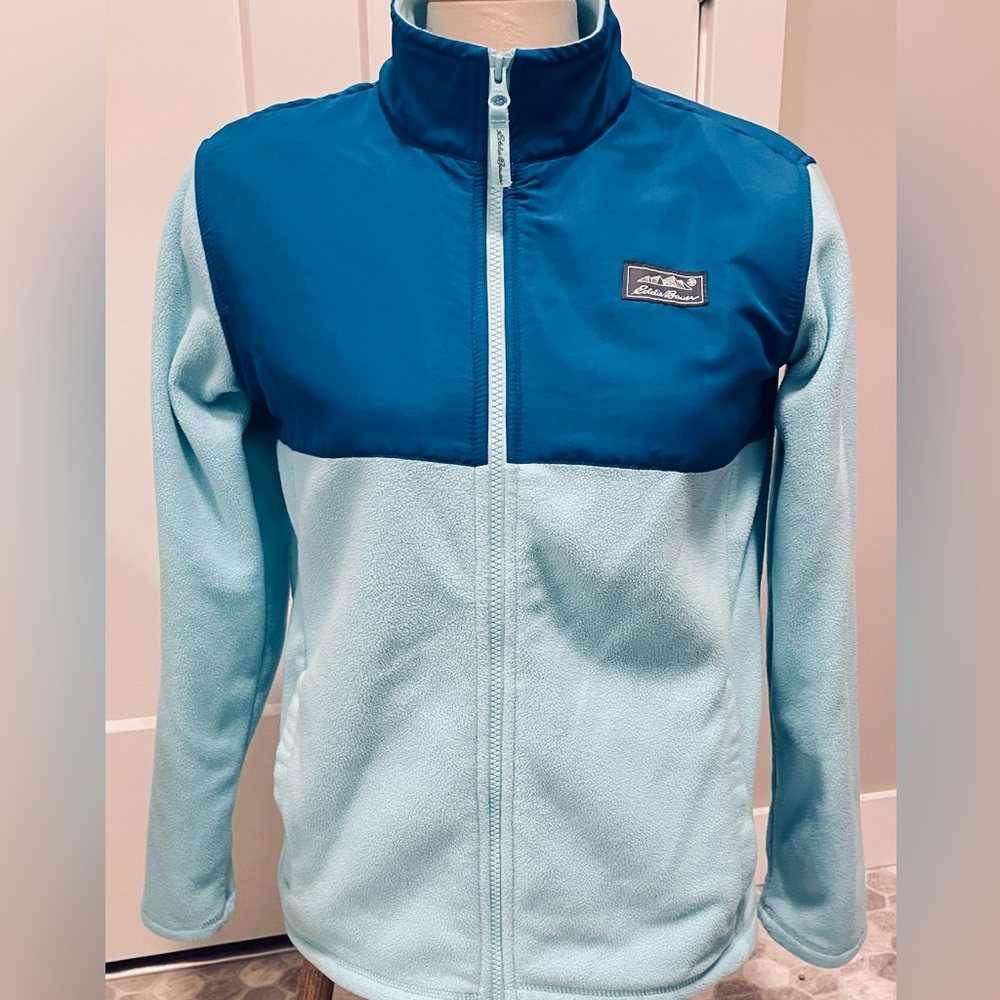 Eddie Bauer Kids Two-Tone Blue Fleece Jacket